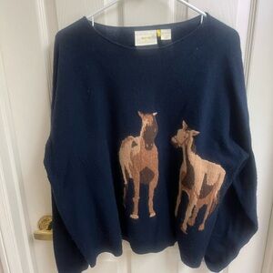 Maeve cashmere horse sweater